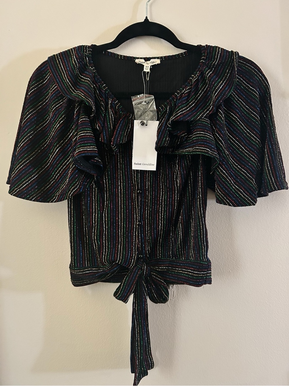 ModCloth Saint Geraldine Sugarplum Fairy Stripe Dreams Top.